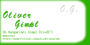 oliver gimpl business card